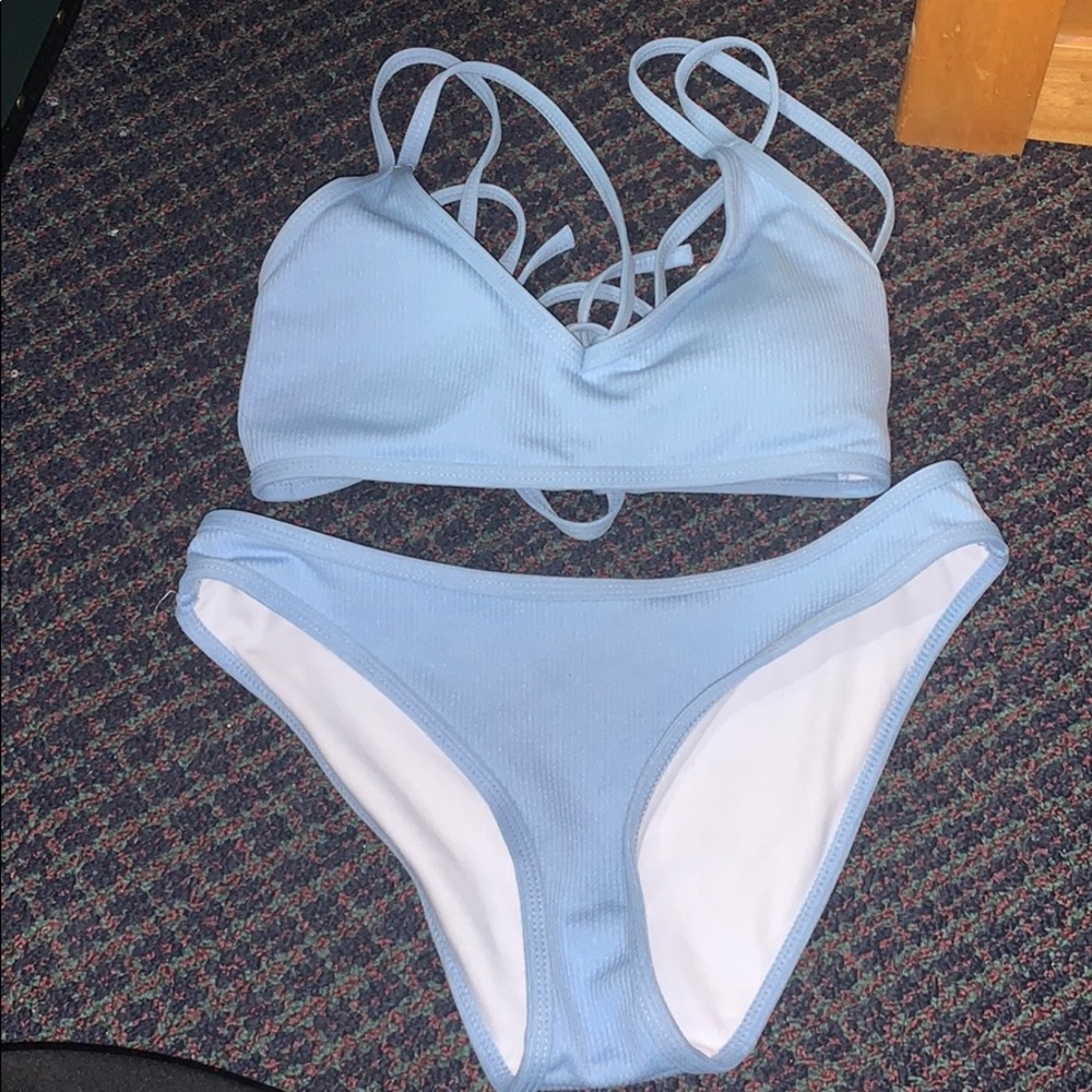 Baby Blue Bikini Set